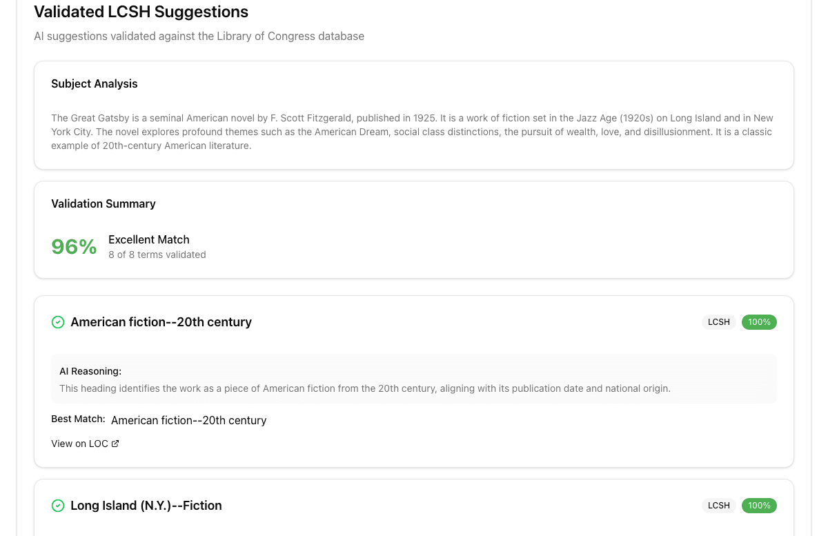 Step 2 validation results