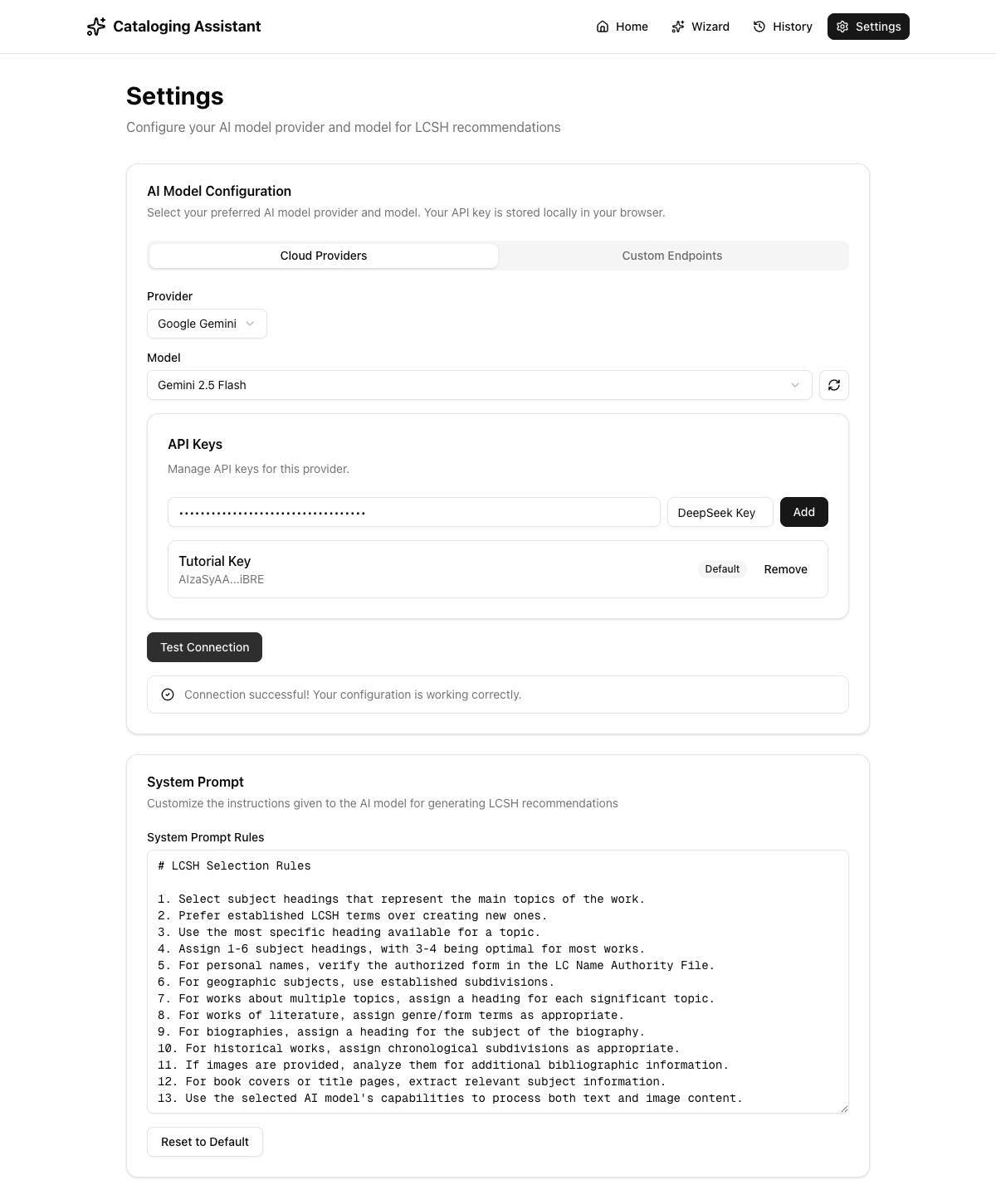 Test connection success