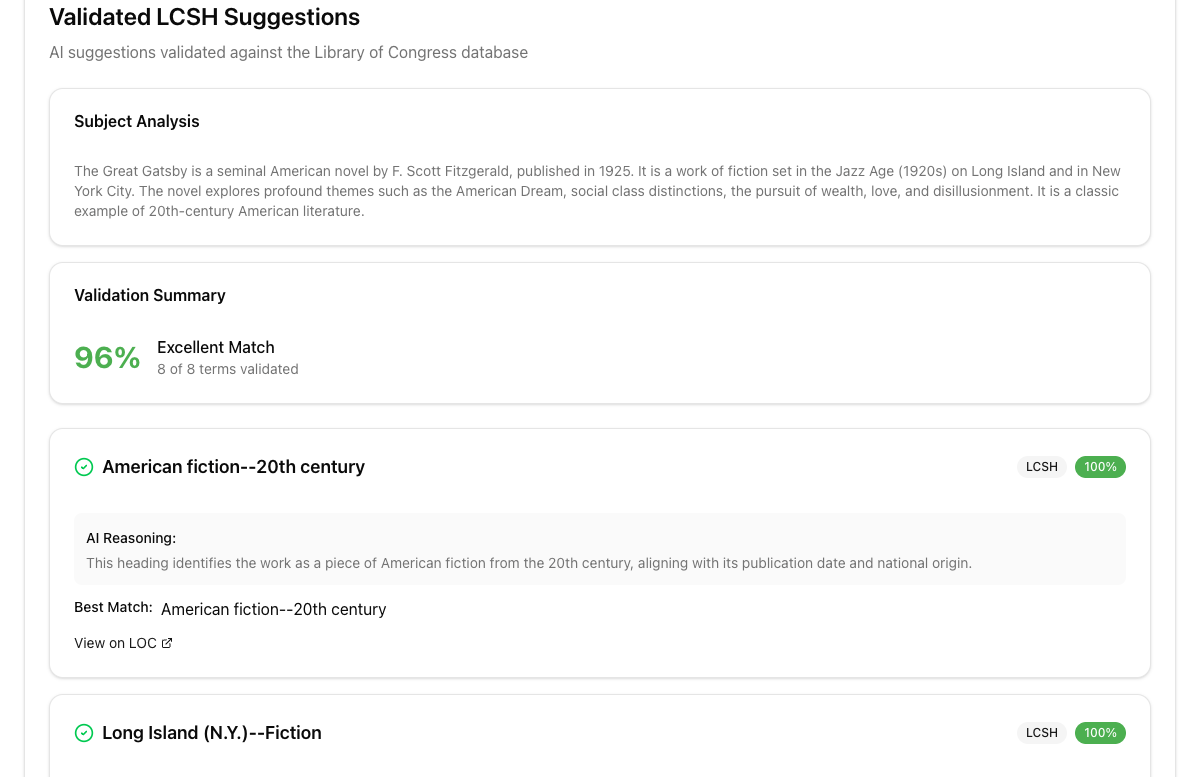 Step 2 validation results